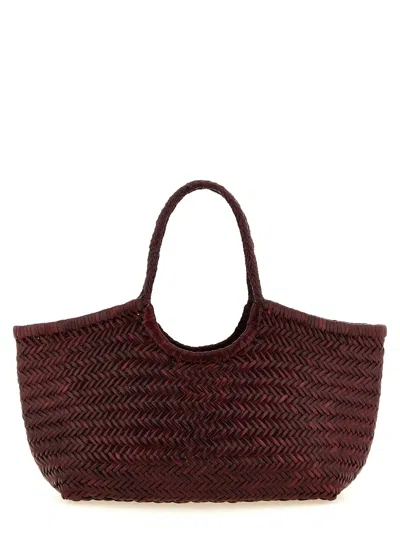 Dragon Diffusion Nantucket Basket Big Shoulder Bag In Burgundy