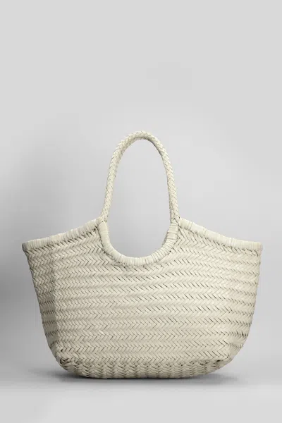 Dragon Diffusion Nantucket Basket Big Tote In Beige Leather