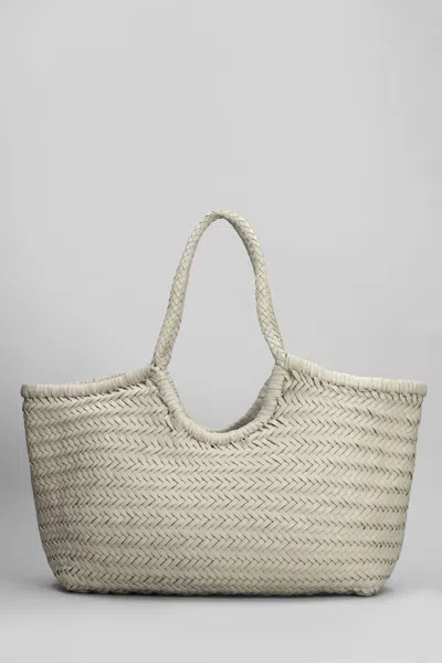 Dragon Diffusion Nantucket Basket Big Tote In Beige Leather In Sand