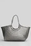 Dragon Diffusion Nantucket Basket Big Tote In Gunmetal Leather In Gray