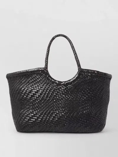 Dragon Diffusion Nantucket Optical Woven Tote Bag In Brown