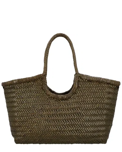 Dragon Diffusion Nantucket Big Leather Tote In Green