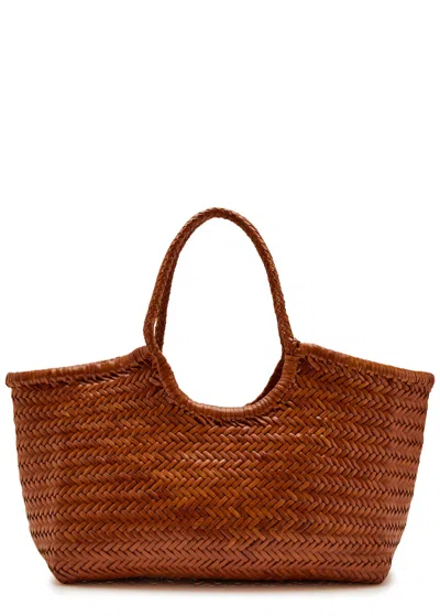 DRAGON DIFFUSION DRAGON DIFFUSION NANTUCKET BIG WOVEN LEATHER TOTE BAG