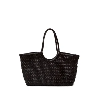 Dragon Diffusion Nantucket Cactus Woven Leather Tote Bag In Brown