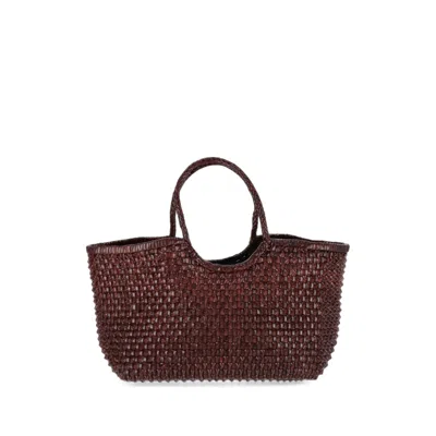 Dragon Diffusion Nantucket Cactus Woven-leather Tote Bag In Brown
