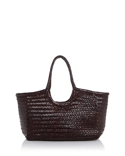 Dragon Diffusion Nantucket Leather Basket Bag In Brown
