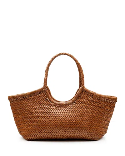 Dragon Diffusion Nantucket Leather Basket Bag In Tan