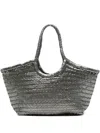 Dragon Diffusion Nantucket Basket Big Tote In Gunmetal Leather In Gray