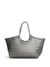 Dragon Diffusion Nantucket Woven Tote Bag In Silver