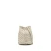 Dragon Diffusion Pompom Double Jump Leather Bag In White