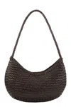 Dragon Diffusion Nova Luna 3mm Mini Moon Shape Hobo 27x18x4 Cm Shoulder Bags Brown In Brown