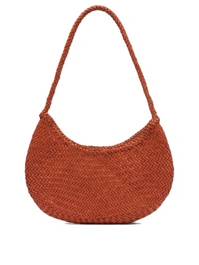 Dragon Diffusion Nova Luna 3mm Mini Moon Shape Hobo 27x18x4 Cm In Orange