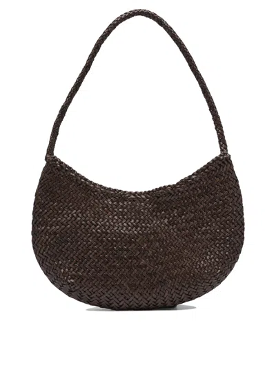 Dragon Diffusion Nova Luna 3mm Mini Moon Shape Hobo 27x18x4 Cm Shoulder Bags Brown