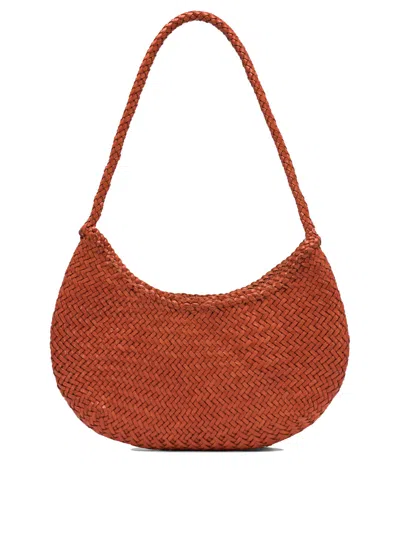 Dragon Diffusion Nova Luna 3mm Mini Moon Shape Hobo 27x18x4 Cm Shoulder Bags Orange