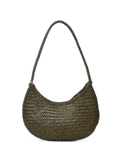 Dragon Diffusion Nova Luna Leather Shoulder Bag In Green