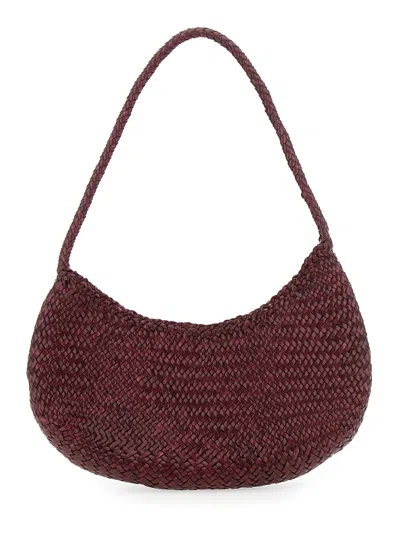 Dragon Diffusion Nova Luna Shoulder Bag In Burgundy