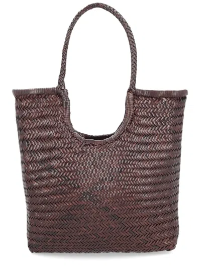 Dragon Diffusion "ns Diagonal Triple Jump" Bag In Brown