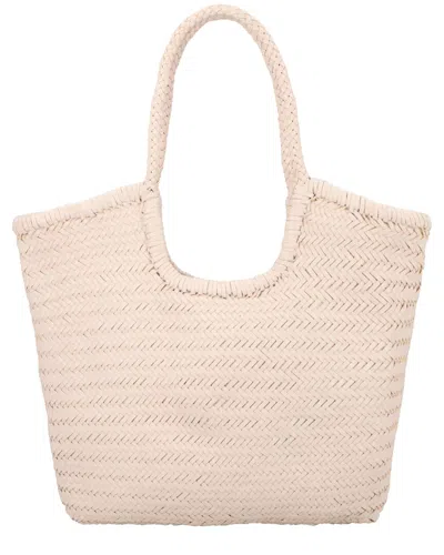 Dragon Diffusion Ns Diagonal Triple Jump Leather Shoulder Bag In Neutral