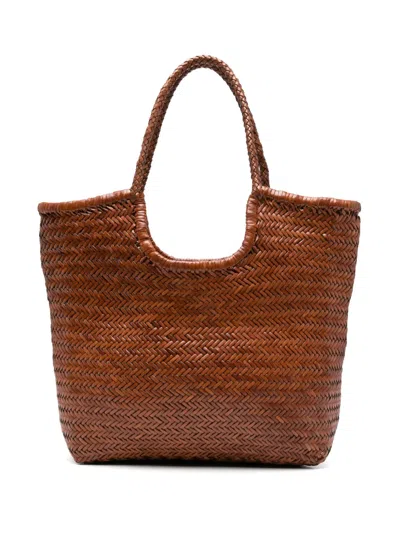 Dragon Diffusion Ns Diagonal Triple Jump Tote Bag In Brown