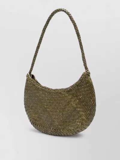 Dragon Diffusion Nuova Luna Woven Shoulder Bag Open Top