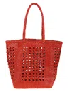 Dragon Diffusion Open Cannage Weave Basket 20x27x17 Cm In Poppy Red