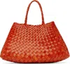 Dragon Diffusion Orange Santa Croce Small Tote In Naranja