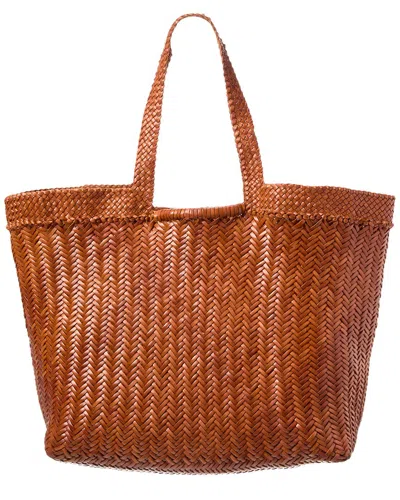 Dragon Diffusion Oversized Leather Tote In Brown