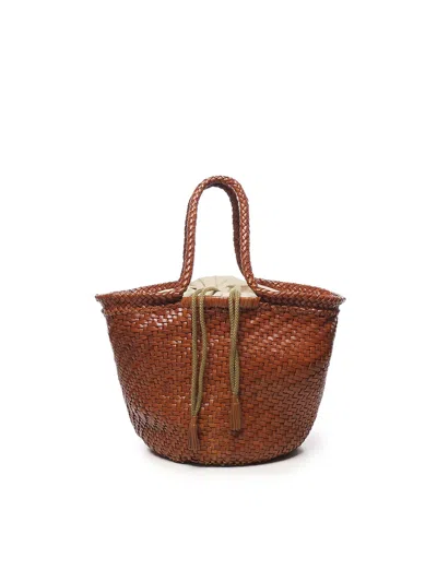 Dragon Diffusion Panier Drawstring Bag In Brown