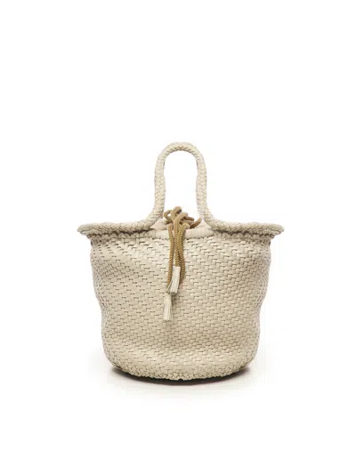 Dragon Diffusion Panier Drawstring Bag In White