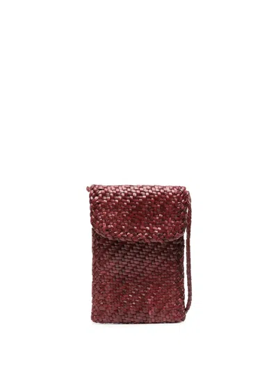 Dragon Diffusion Phone Leather Crossbody Bag In Red