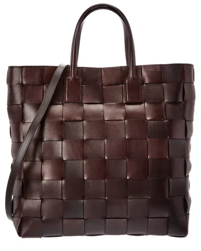 Dragon Diffusion Pino Leather Tote In Brown