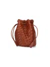Dragon Diffusion Pompom Bucket Bag In Brown