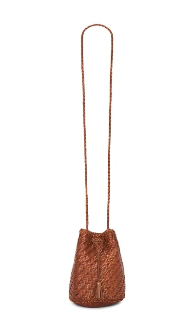 Dragon Diffusion Pompom Double Jump Bag In Brown