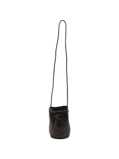 Dragon Diffusion "pompom Double Jump" Bag In Brown