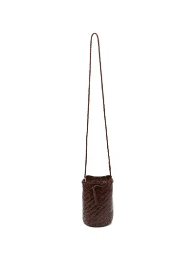 Dragon Diffusion "pompom Double Jump" Bag In Brown