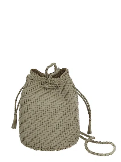 Dragon Diffusion Pompom Double Jump Bag In Ivory