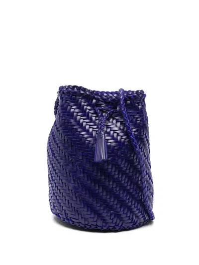 Dragon Diffusion Pompom Double Jump Bucket Bag In 紫色