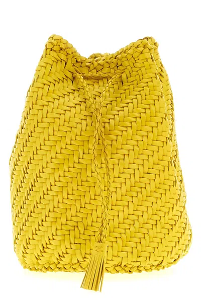 DRAGON DIFFUSION 'POMPOM DOUBLE JUMP' BUCKET BAG