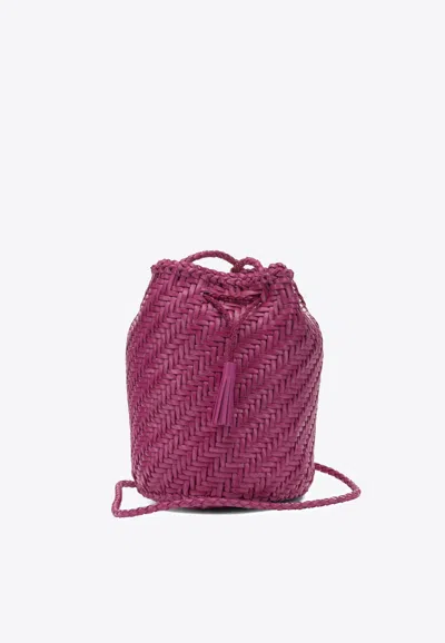 Dragon Diffusion Pompom Double Jump Shoulder Bag In Pink