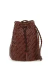 Dragon Diffusion Pompom Double Jump Tan Bag