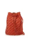 Dragon Diffusion Pompom Double Jump Pompom Shape 2 X Jump Design Shoulder Pouch 15 X18 X13 Cm In Orange