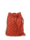 Dragon Diffusion Pompom Double Jump Pompom Shape 2 X Jump Design Shoulder Pouch 15 X18 X13 Cm In Orange