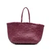 Dragon Diffusion Triple Jump Leather Tote Bag In Purple