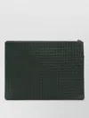 Dragon Diffusion Rectangular Clutch Bag Woven Texture Design In Green