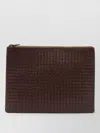 Dragon Diffusion Rectangular Clutch Bag Woven Texture Smooth Finish