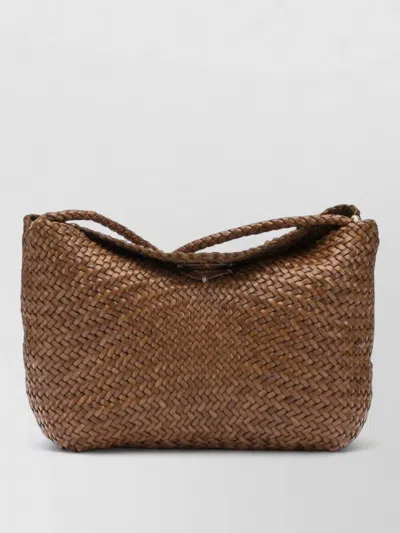 Dragon Diffusion Rectangular Shoulder Bag Woven Texture Handle