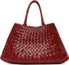 Dragon Diffusion Big Santa Croce Leather Tote Bag In Bordeaux