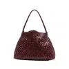Dragon Diffusion Santa Maria Mini Hand Bag In Bordeaux Leather In Burgundy