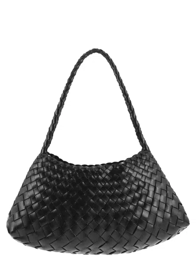 Dragon Diffusion Rosanna - Woven Leather Bag In Dark Brown