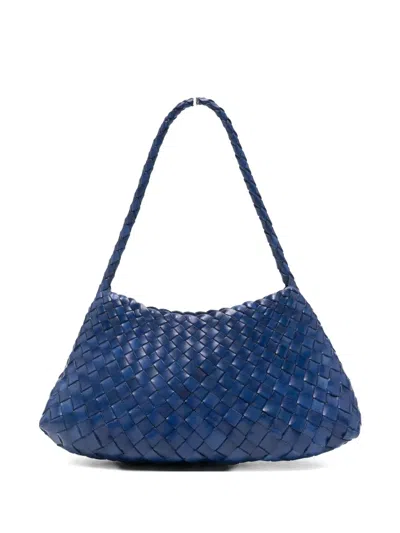 Dragon Diffusion Rosanna Leather Shoulder Bag In Blue
